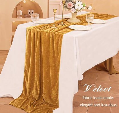 Velvet Table Runner 20 x 120 Inches 10ft Luxurious Thick Soft Velvet Christmas - Image 6
