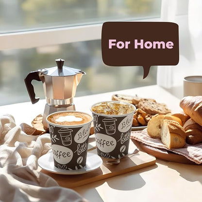 Fit Meal Prep 10 oz Coffee Cups 300 Count, Leak-Proof Hot Cup, Disposable Paper - Image 5