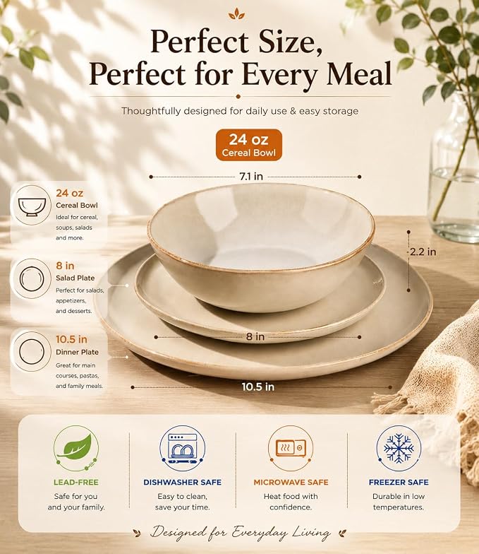 AmorArc Ceramic Dinnerware Sets - Image 9