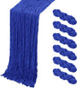 6 Pack Royal Blue Cheesecloth Table Runner, 17 x 108 Inch, Gauze Cheese Cloth by Yorcari