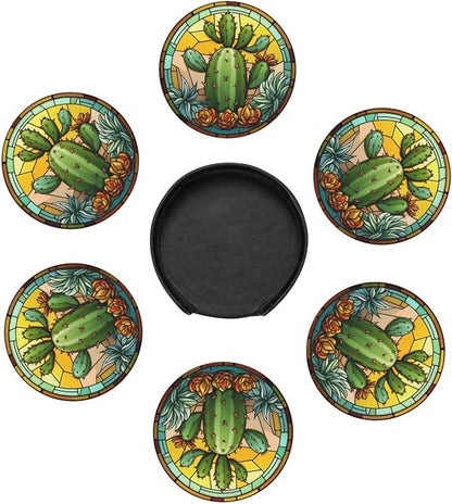 Cactus Coasters for Drinks, Housewarming Gifts - Image 4