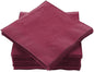 Cocktail Napkins Disposable, Burgundy Beverage Napkins Soft and Absorbent Paper Napkins for Dinner, Party, Wedding, Or Every Day Use, 7” x 7” 2 Ply Party Napkins, Pack of 40 - By Amcrate