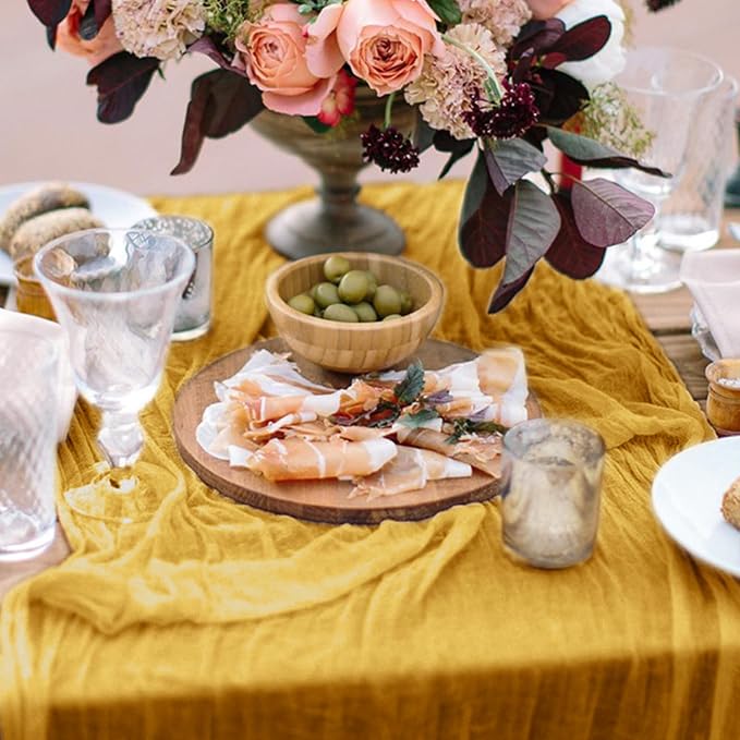 6 Pack Cheesecloth Table Runner 10Ft Christmas Gauze Boho Table Runners - Image 5