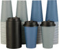 LITOPAK 100 Pack 16 oz Disposable Paper Coffee Cups by LITOPAK