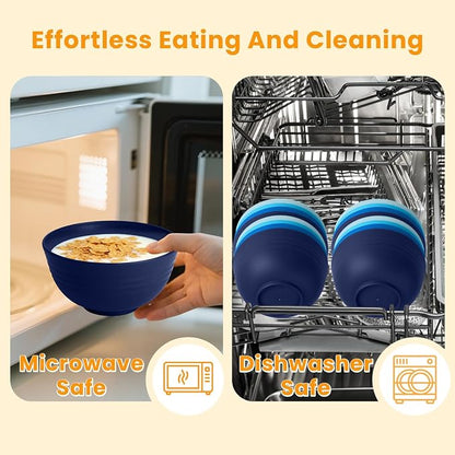 Wheat Straw Bowls, Reusable Plastic Bowls - Image 6