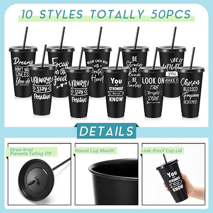 Uiifan 50 Pcs Inspirational Cups Bulk - Image 3