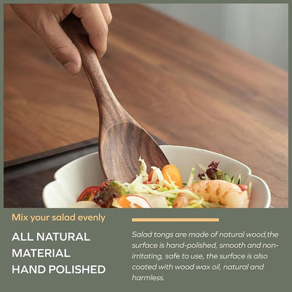 Muso Wood Acacia Salad Servers - Image 6