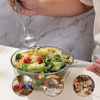 Salad Servers, O.C.E. Spoon and Fork Set, 10.3 inch Salad Utensils, Premium - Image 8