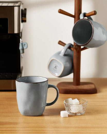 famiware Coffee Mugs Set of 6, Ocean Square 13oz Coffee Cup Set - Image 6