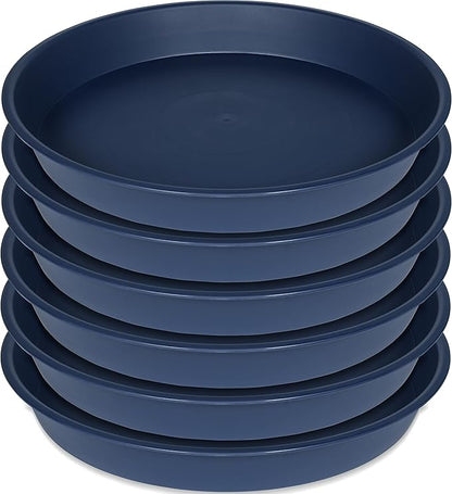 6 Pack Plant Saucer Drainage Tray, Plastic Plant Water Tray, 6 inch Flower by Bleuhome