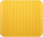Silicone Dish Drying Mat for Multiple Usage,Easy clean,Eco-friendly,Heat-resistant Silicone Mat for Kitchen Counter or Sink,Refrigerator or Drawer Liner Yellow 2XL 24 inches x 18 inches