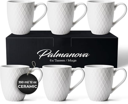 MIAMIO - Coffee Mugs Set of 6 - Palmanova - Daily Table Set | Ceramic coffee by MIAMIO