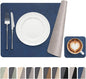 Vinyl Placemats Set of 4, Dual Sided Place Mats by Banchif