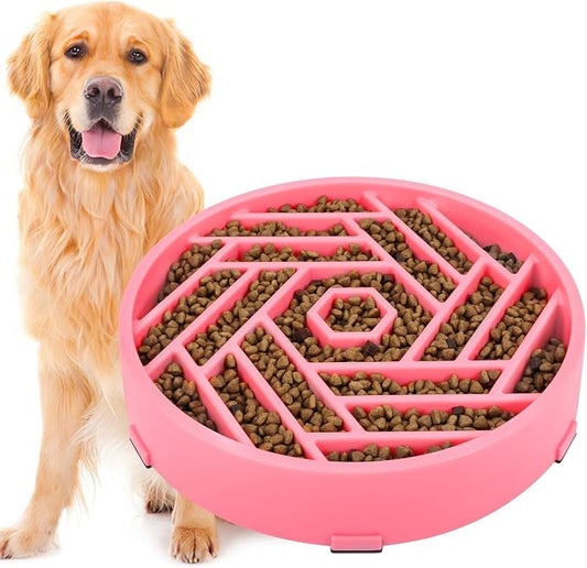 TOBYTO Slow Feeder Dog Bowls Large Medium Breed, Anti-Choking Slow Eating Dog by TOBYTO