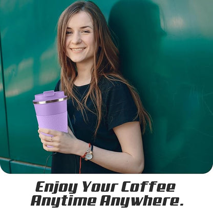 Vacuum Insulated Stainless Steel Travel Coffee Mug, Leak Proof Cup - Image 6