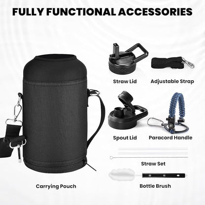 RAYMYLO Insulated Water Bottle 64 oz, Triple Wall Vacuum Stainless Steel | - Image 7