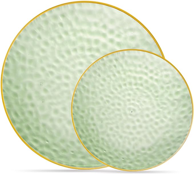 PLASTICPRO 128 Piece Combo Plates Set includes 64-7'' inch Plates & 64-10'' by PLASTICPRO