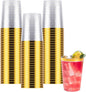 Goodluck 50PCS 10oz Gold Plastic Cups by GoodLuck