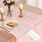 2 Pack Cheesecloth Table Runner, 120 Inch Pink Table Runner by Unknown