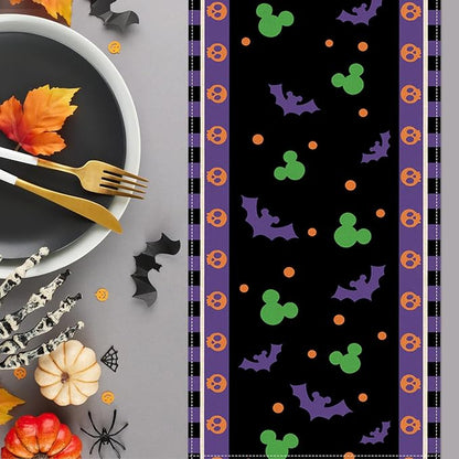 Seliem Halloween Bat Table Runner, Funny Holiday Burlap Home Decoration Indoor - Image 5