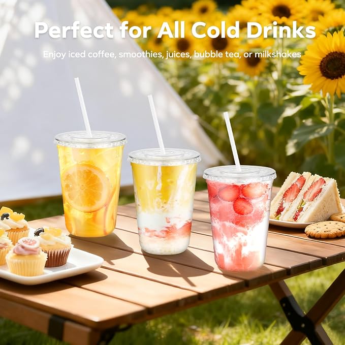 25 Pack 14 oz Plastic Cups - Image 3