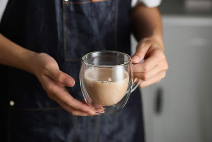 KitchenTour Insulated Coffee Mug 8 oz- Double Wall Glass Coffee Cup - Image 6