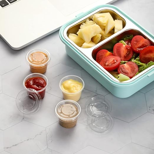 VITEVER Jello Shot Cups, Small Plastic Containers Lids, Airtight and Stackable - Image 7