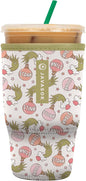 Sok It JavaSok Iced Coffee & Cold Soda Insulated Neoprene Cup Sleeve (Jingle Smells, Large: 30-32oz)