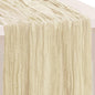 1 Pack Beige Cheesecloth Table Runner 35x120 Inch 10Ft Rustic Gauze Cheese by SuBleer