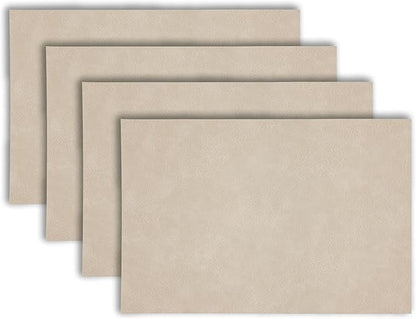 Placemats Set of 4 12" x 18" Heat-Resistant Table Mats for Dining Table Set for 4 Kitchen & Dining Room Decor Farmhouse, Boho, & Modern Style Easy to Clean, Durable & Stylish Table Decor