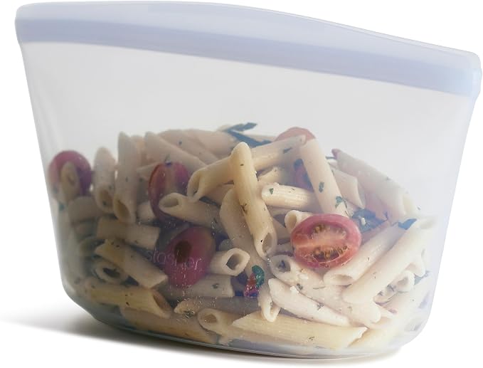 Stasher Premium Reusable Silicone Food Storage Bowl, 6-Cup | Food-Safe Silicone by Stasher