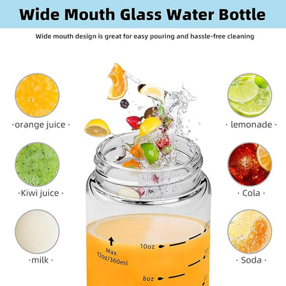 Glass Juice Bottles 4 Pack 16 oz - Image 3