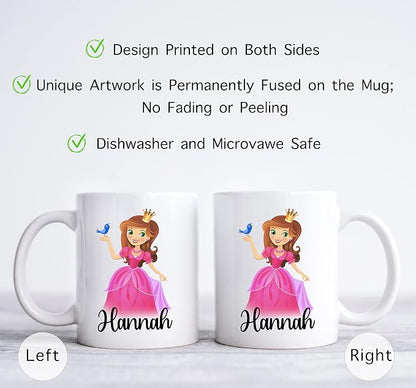 Personalized Mug for Kids, Girls | Customized Hot Chocolate, Coffee & Tea Cup | - Image 2