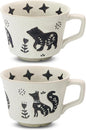 11 oz Ceramic Coffee Mug, Stoneware Teacup by LINVIA