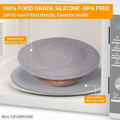 Silicone Microwave Mats, Walfos Heat Resistant Multi-Purpose Microwave Trivet - Image 6