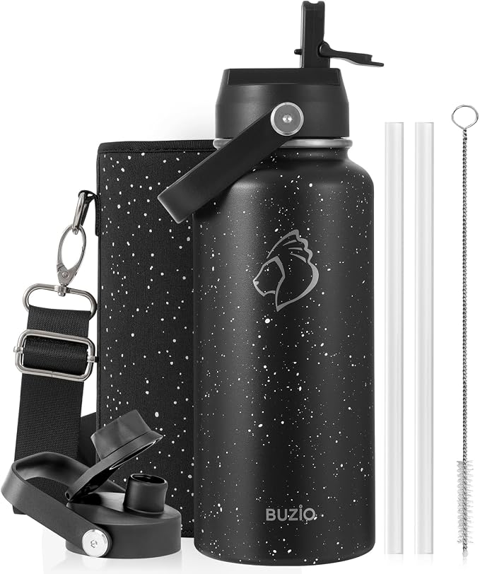 BUZIO Insulated Stainless Steel Water Bottle 32 oz by BUZIO