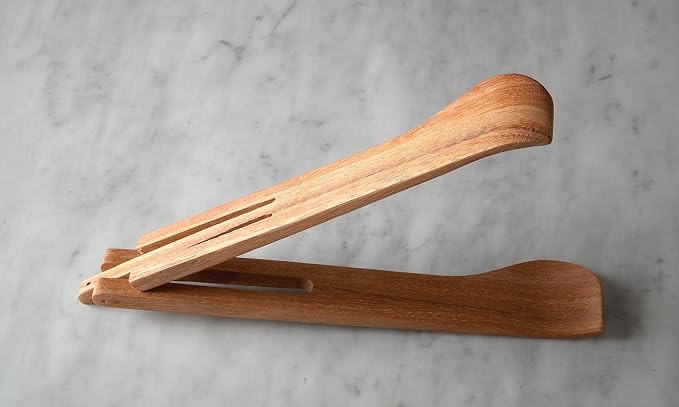 Ironwood Gourmet Spring Salad Tongs, 2.25 x 2.25 x 12 inches - Image 3