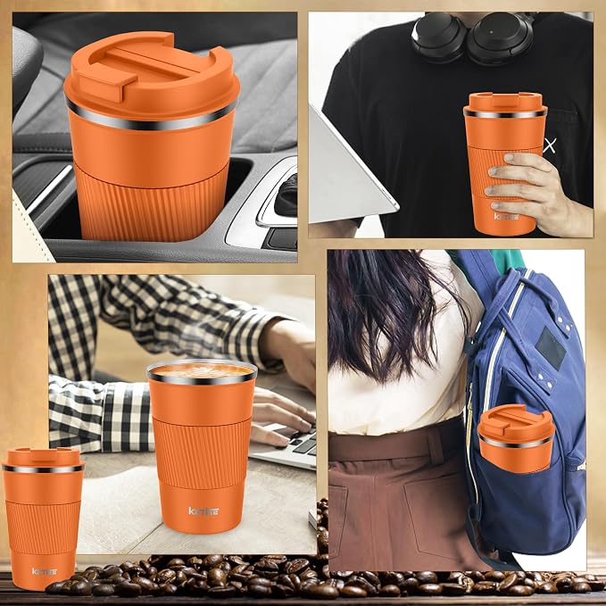 KETIEE 12oz Insulated Travel Mug, Vacuum Stainless Steel Double Walled Reusable - Image 5