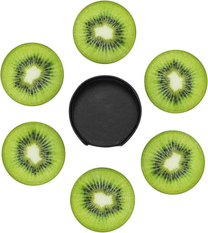6 Pack Tropical Kiwi Fruit Coaster - Image 3