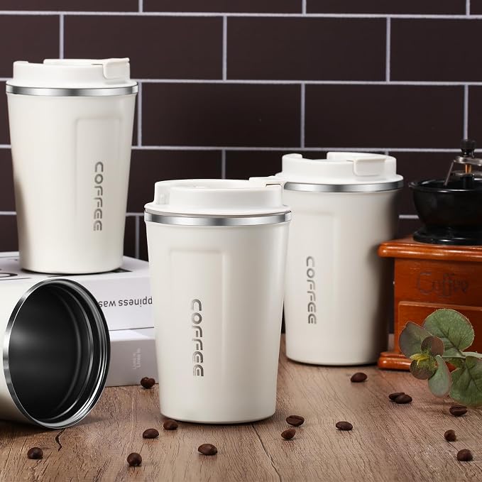 Sieral 4 Pcs 13 oz Travel Coffee Mug Insulated Reusable Coffee Cups - Image 4