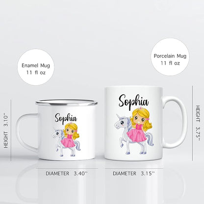 Personalized Mug for Kids, Girls | Customized Hot Chocolate Cocoa Coffee Cup | - Image 3