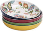 Bico Protea Cynaroides Pasta Bowls, 35oz Salad Bowl Set of 4, Large Ceramic by Bico