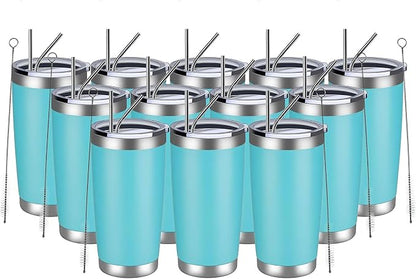 MEWAY 20oz Tumbler 12 Pack Double Wall Vacuum Insulated Travel Mug Bulk by MEWAY