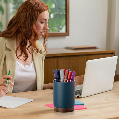 Ceramic Pen Holder for Desk, Pencil Cup, | Organizer and Makeup Brush Holder - Image 5