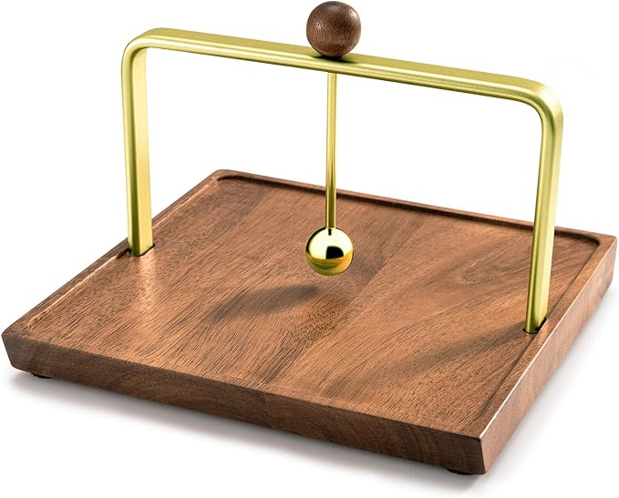 Wood Napkin Holder for Table, Square Tabletop Napkin Dispenser - Image 2