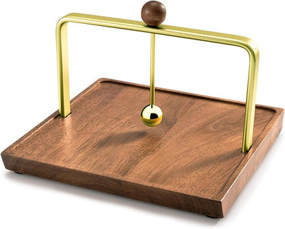Wood Napkin Holder for Table, Square Tabletop Napkin Dispenser - Image 2