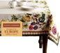 Maison d' Hermine Table Cloth Rectangle Table 100% Cotton 60 x 120 Inches Fall Tablecloth Reusable Everyday Use for Thanksgiving Christmas Decorations Dining Farmhouse (Pumpkin Garden - Cloudy Cream)