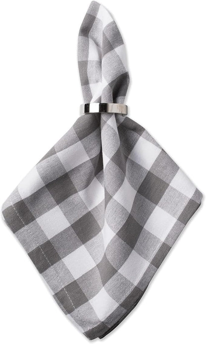 DII Checkered Tabletop Collection 100% Cotton, Machine Washable, Napkin Set - Image 2