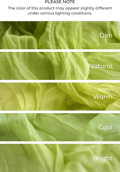 Ling's Moment Light Green Gauze Cheesecloth Table Runner, 14FT | Sage Green - Image 7