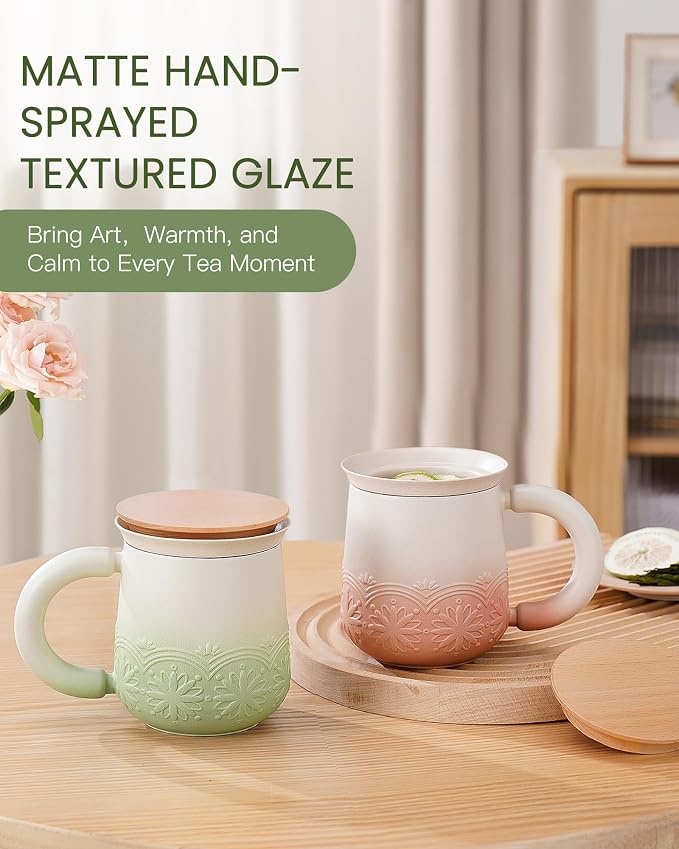 ZENS Tea Mug with Infuser and Lid - Image 8